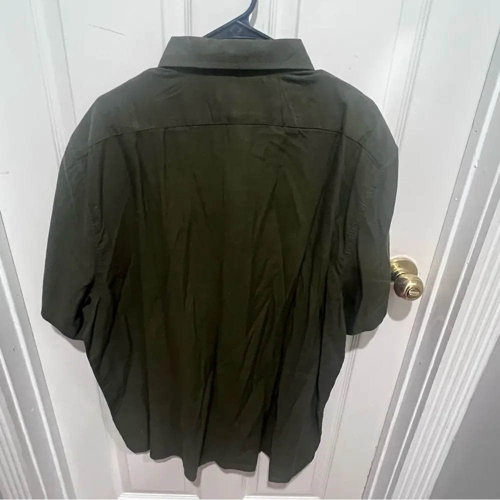 NWT Banana Republic button down mens short sleeved collared shirt size xxl